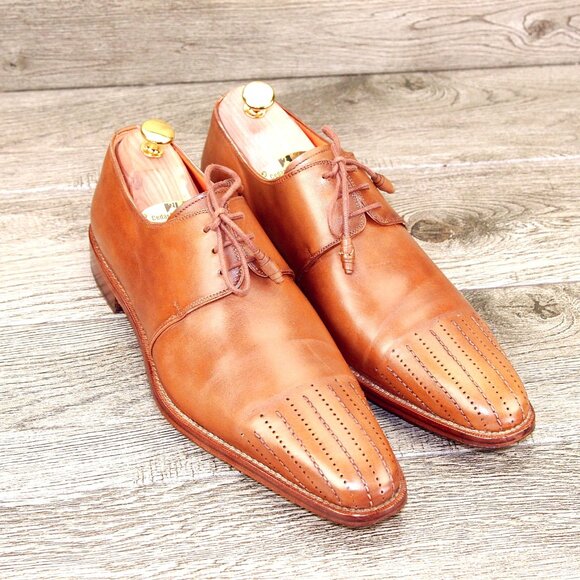 $425 Nordstrom MEZLAN Pedrosa 10 M Derby Tan * add $15 new Trees main image 11